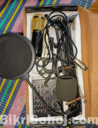 Bm800 microphone with v8 sound card